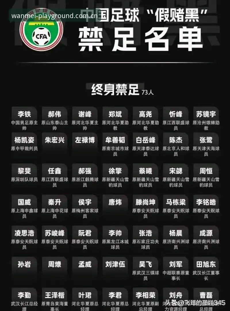 完美体育注册安装失败 中国足协第三批禁足名单解析:如何通过完美体育官网登录追踪赛事动态的完整指南
